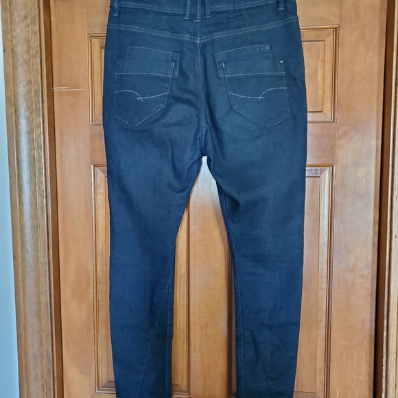 Zara Denim Rules by TRF Baggy Dark Blue Jeans High Rise - Picture 8 of 11